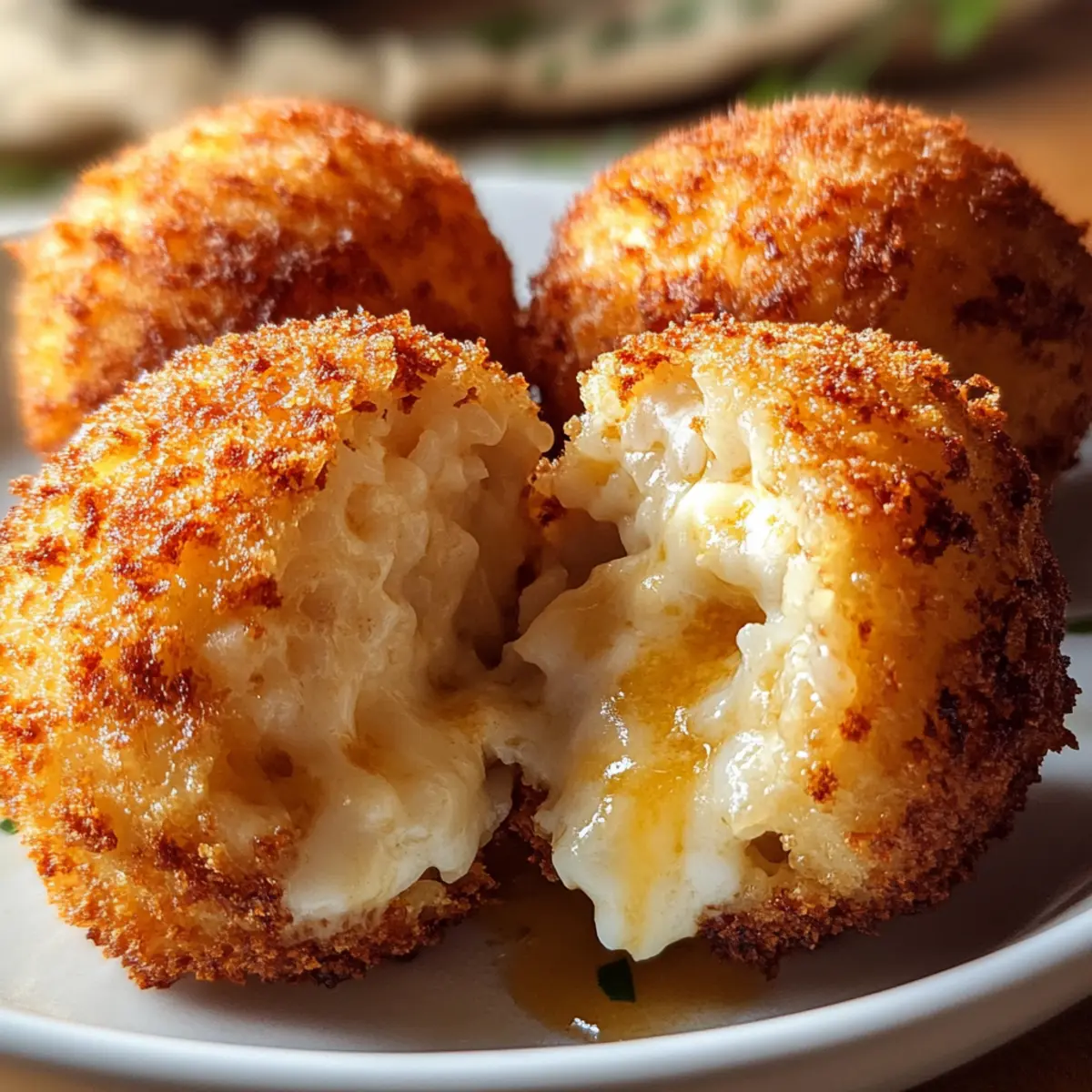 Reisbällchen (Arancini) im Airfryer – knusprig außen, cremig innen